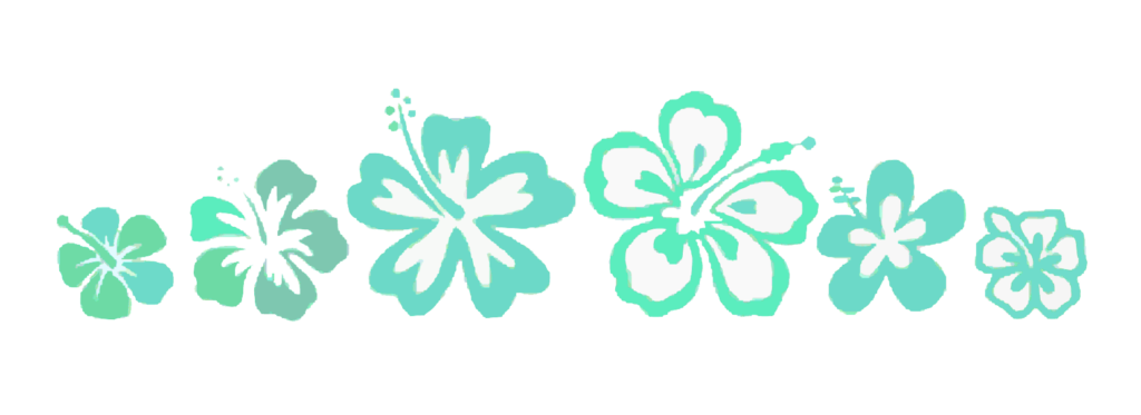 Hawaiian flower design border 2